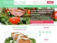 Tablet Screenshot of mealsbymel.com.au